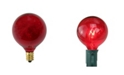 Northlight Pack of 25 Incandescent G50 Red Christmas Replacement Bulbs